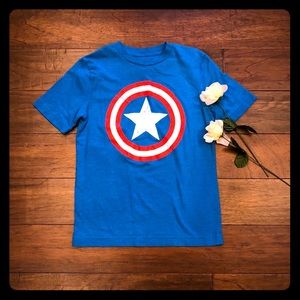 Boys Marvel Captain America T Shirt. Size M.